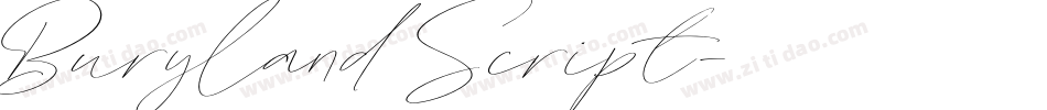 Buryland Script字体转换